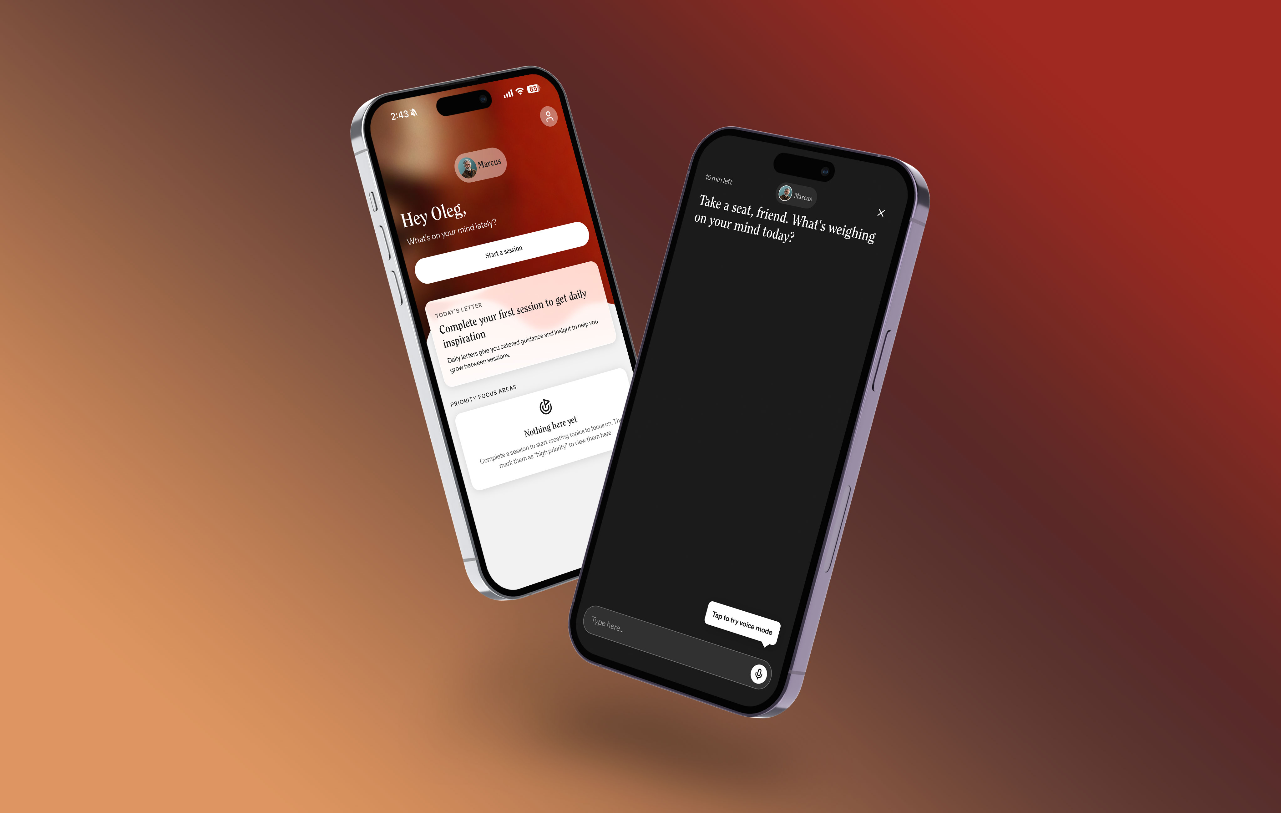 The Path AI therapy and coaching app product design